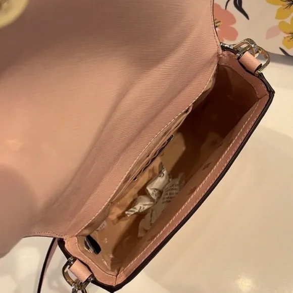 Kate Spade Staci Square Crossbody Saffiano Leather Chalk Pink - Picture 9 of 16